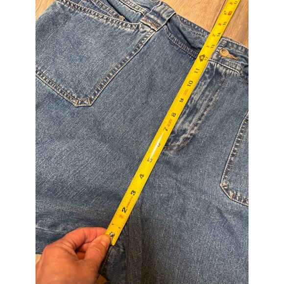 VTG White Stag Ladies Denim Shorts Size 18 100% Cotton Mid-Rise Relaxed Fit With - Picture 3 of 7